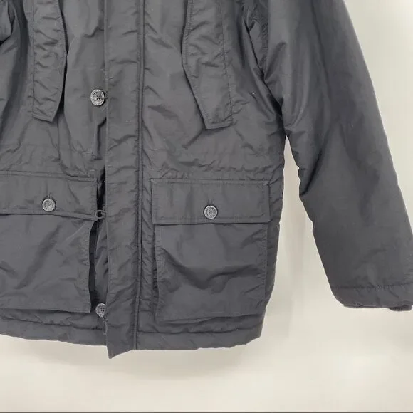 Timberland Fur Trim Quilted Button Pocketed Zip Parka Jacket outerwear urban - Picture 4 of 13